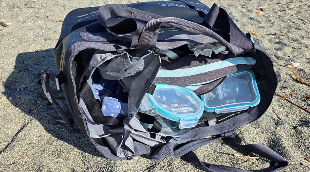 looking inside the kitworks gear tote