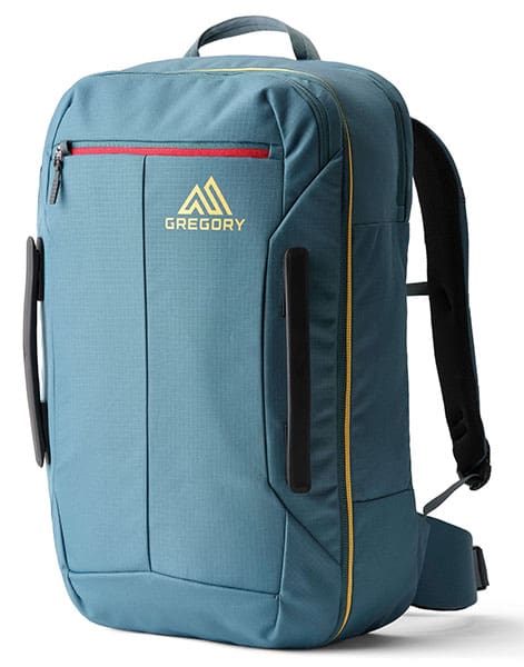 a studio image of the gregory border 40 carryon travel backpack
