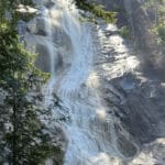 a cropped view of shannon falls near squamish british columbia
